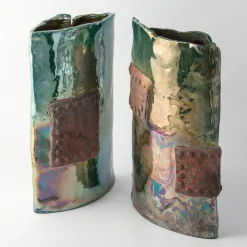 Vaso in Ceramica Policroma Antica Leggenda di Nino Basso #1