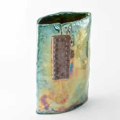 Vaso in Ceramica Policroma Antica Leggenda di Nino Basso #1
