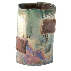 Vaso in Ceramica Policroma Antica Leggenda di Nino Basso #2
