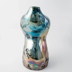 Vaso in Ceramica Policroma Donna Sofia di Nino Basso #2
