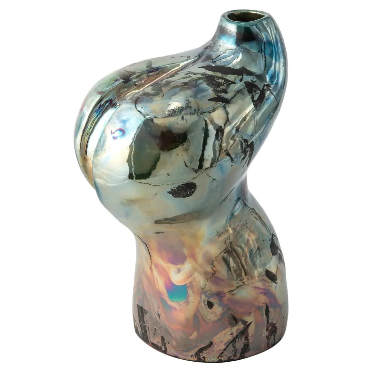 Vaso in Ceramica Policroma Donna Sofia di Nino Basso #2