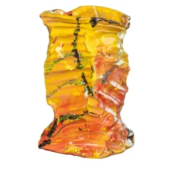 Vaso in ceramica policroma Fuoco