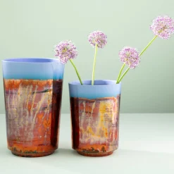 Vaso in Ceramica Policromatico Riflesso Alba #1