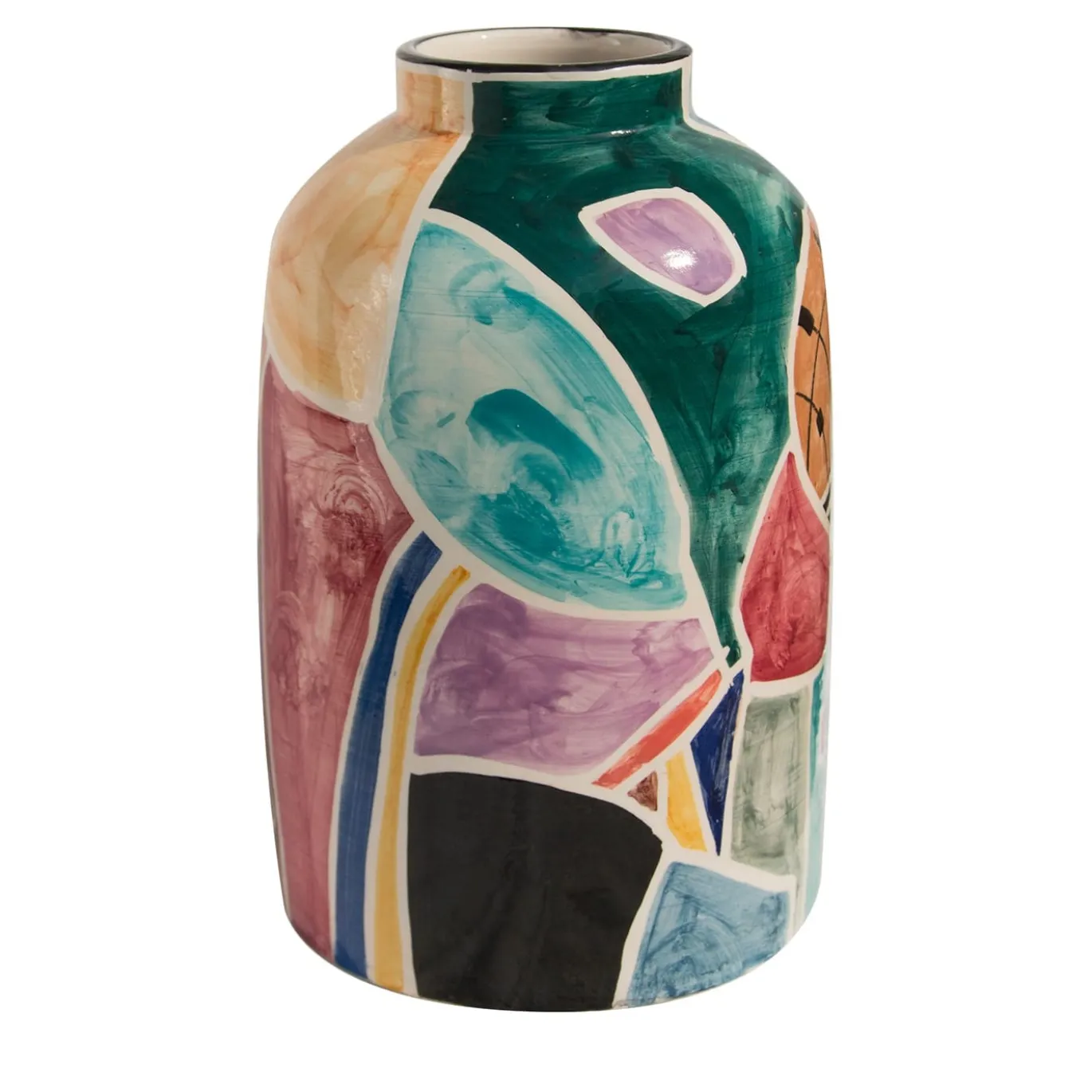 Vaso in Ceramica Roller Policromo Mosaic