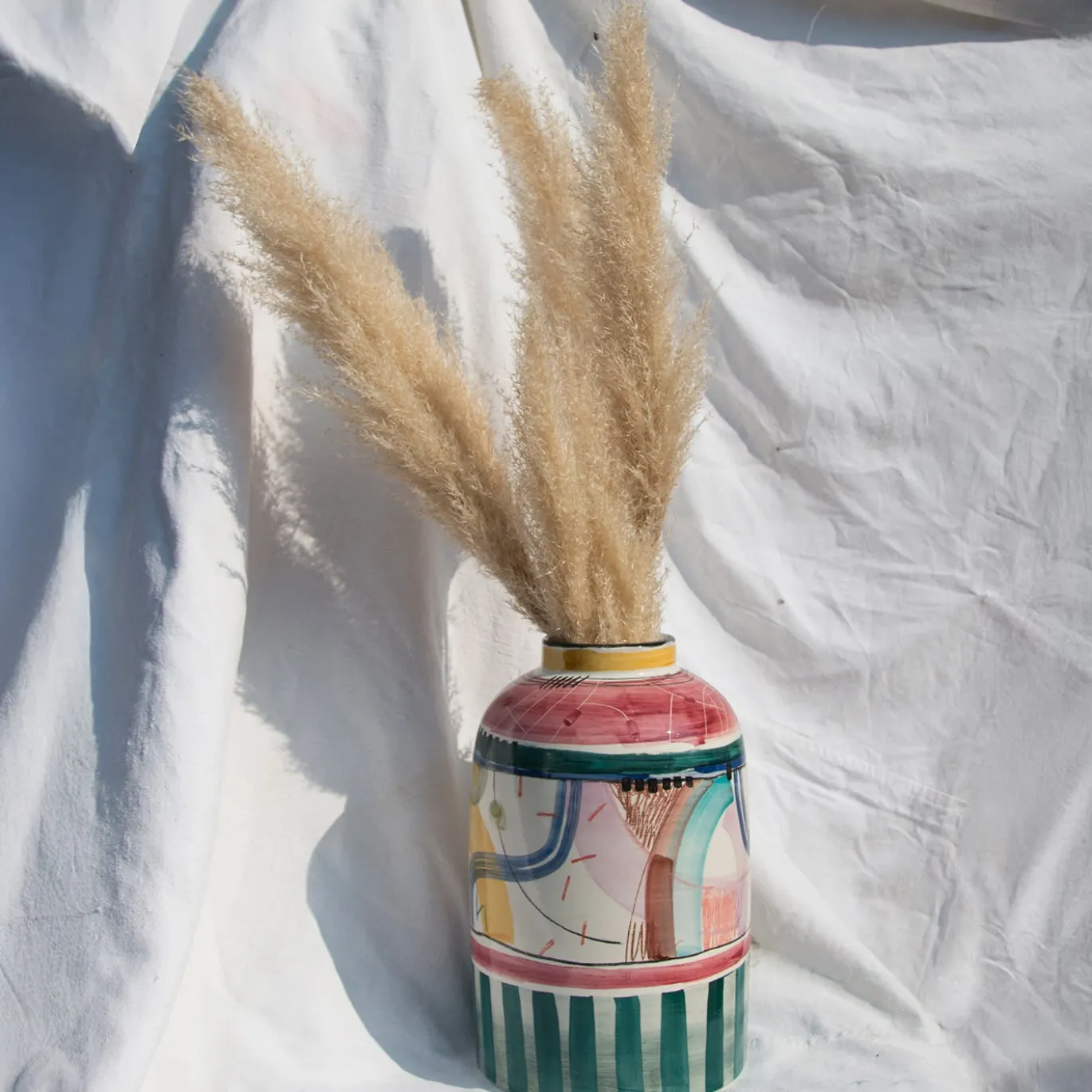 Vaso in Ceramica Roller Policromo Aegean