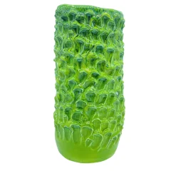 Vaso in Ceramica Tubino Serie Onda Verde Lime Punch e Smeraldo