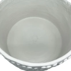 Vaso in Ceramica Tubone Serie Onda Avorio