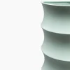 Vaso in ceramica turchese Curve #2 di Zaven