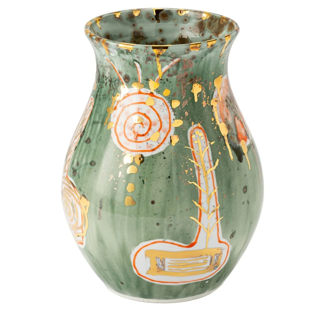 Vaso in ceramica verde Afrodite