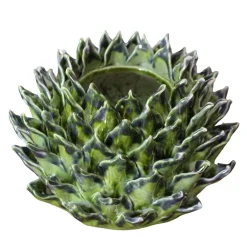 Vaso in ceramica verde Asterion