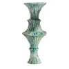 Vaso in ceramica verde Rocco onde