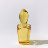 Vaso in cristallo soffiato a mano Ragusa giallo