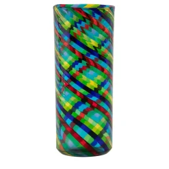 Vaso in filigrana multicolore di Angelo Ballarin