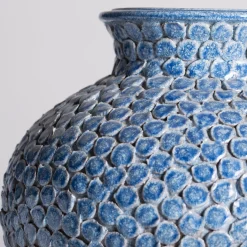 Vaso in maiolica Azzurra