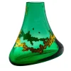 Vaso in oro e verde smeraldo