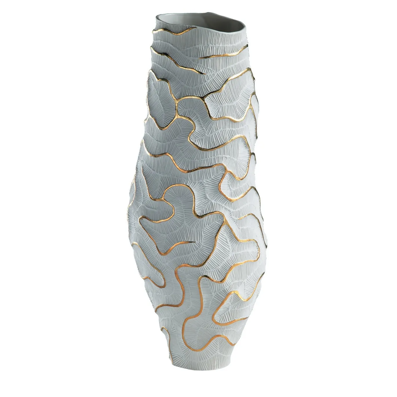 Vaso in oro monolitico
