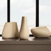 Vaso in pietra calcarea leccese Urano C Beige di Luca Scacchetti