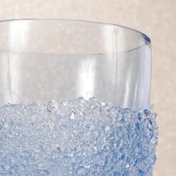 Vaso in vetro azzurro Ghiaccio