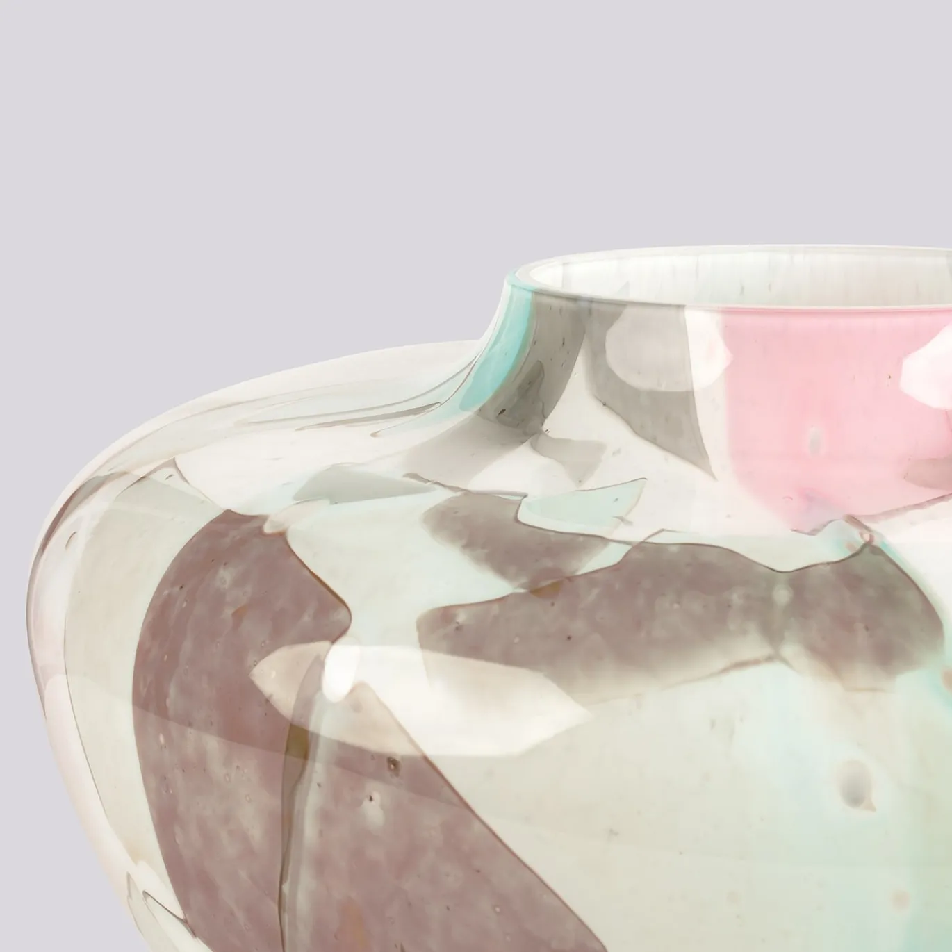 Vaso in Vetro di Murano Inverno Olla