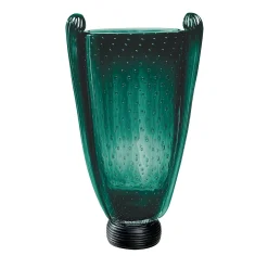 Vaso in vetro di Murano verde