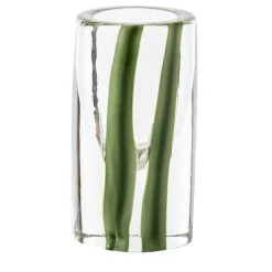 Vaso in vetro di Murano verde mela Cilindro S di Peter Marino