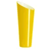 Vaso in Vetro Giallo e Milkwhite Orizzonte Oblique