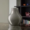 Vaso in Vetro Grigio e Milkwhite Soho