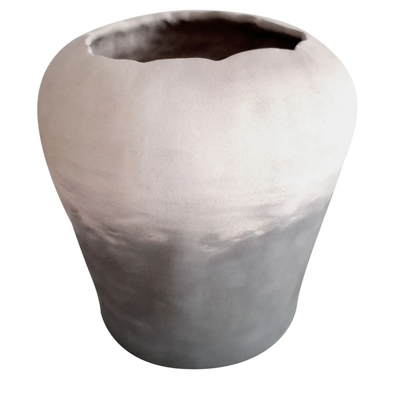Vaso Ionio Chiaroscuro in Argilla Grigia #2