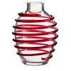 Vaso I Piccoli trasparente e rosso in edizione limitata