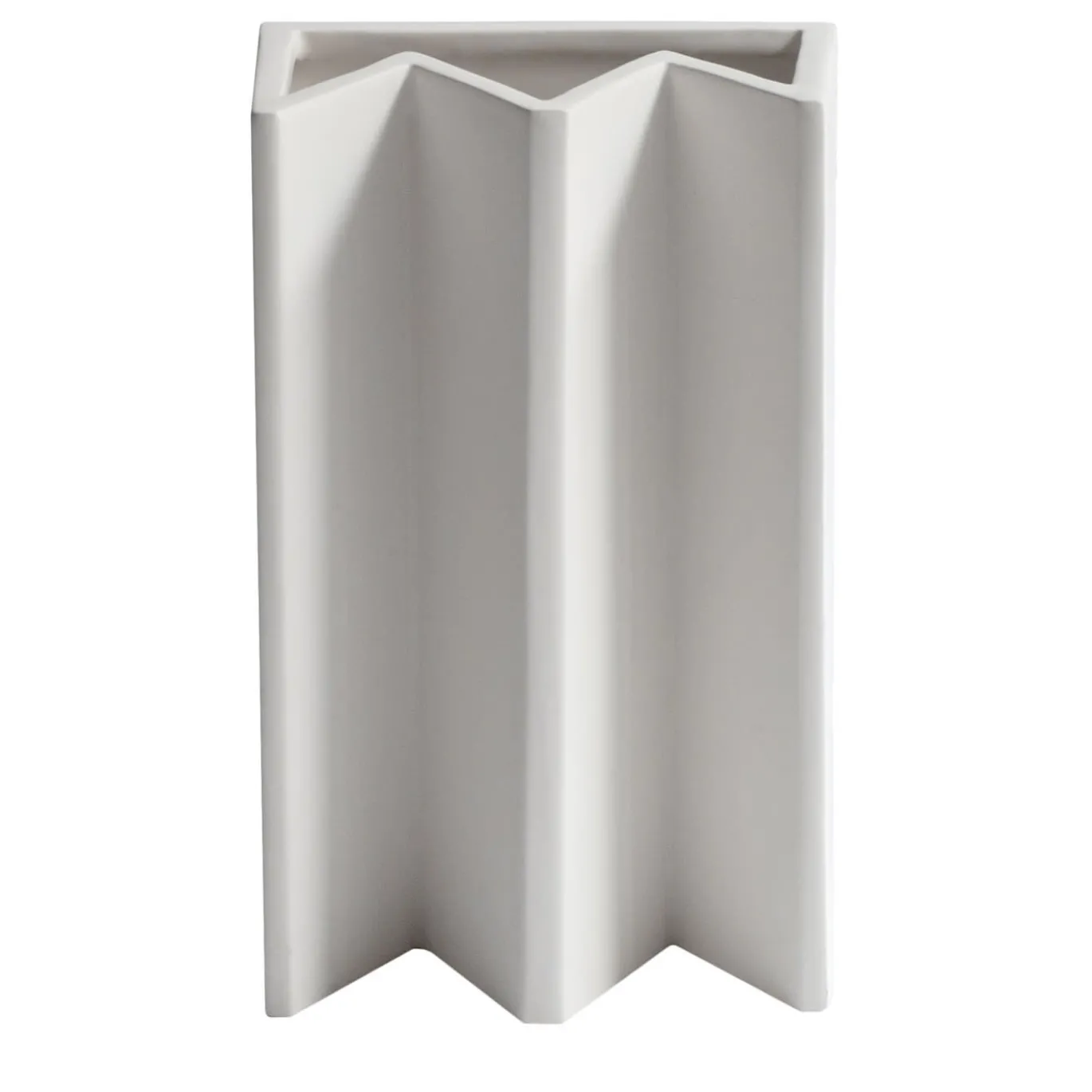 Vaso King in ceramica bianca
