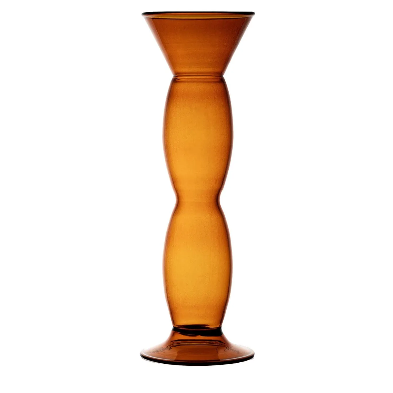 Vaso La Maja in vetro ambrato