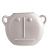 Vaso Lino piccolo in ceramica bianca opaca di Monica Castiglioni