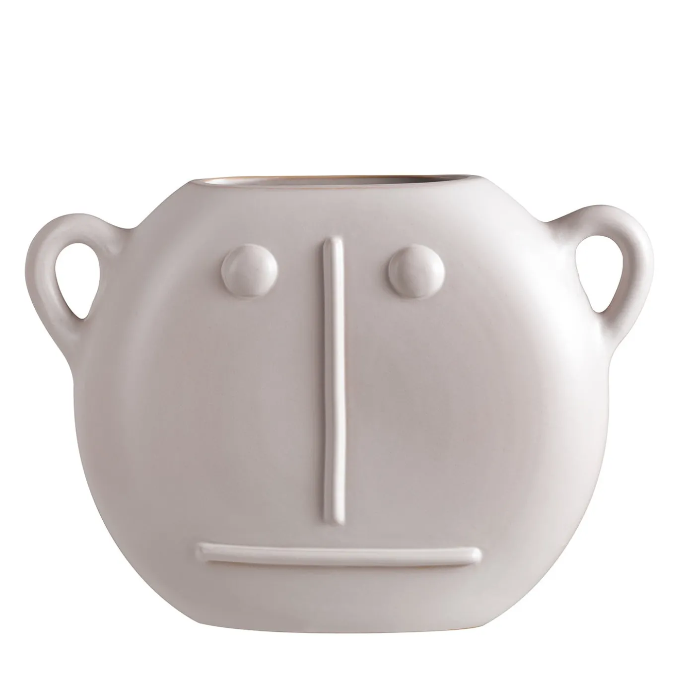 Vaso Lino piccolo in ceramica bianca opaca di Monica Castiglioni