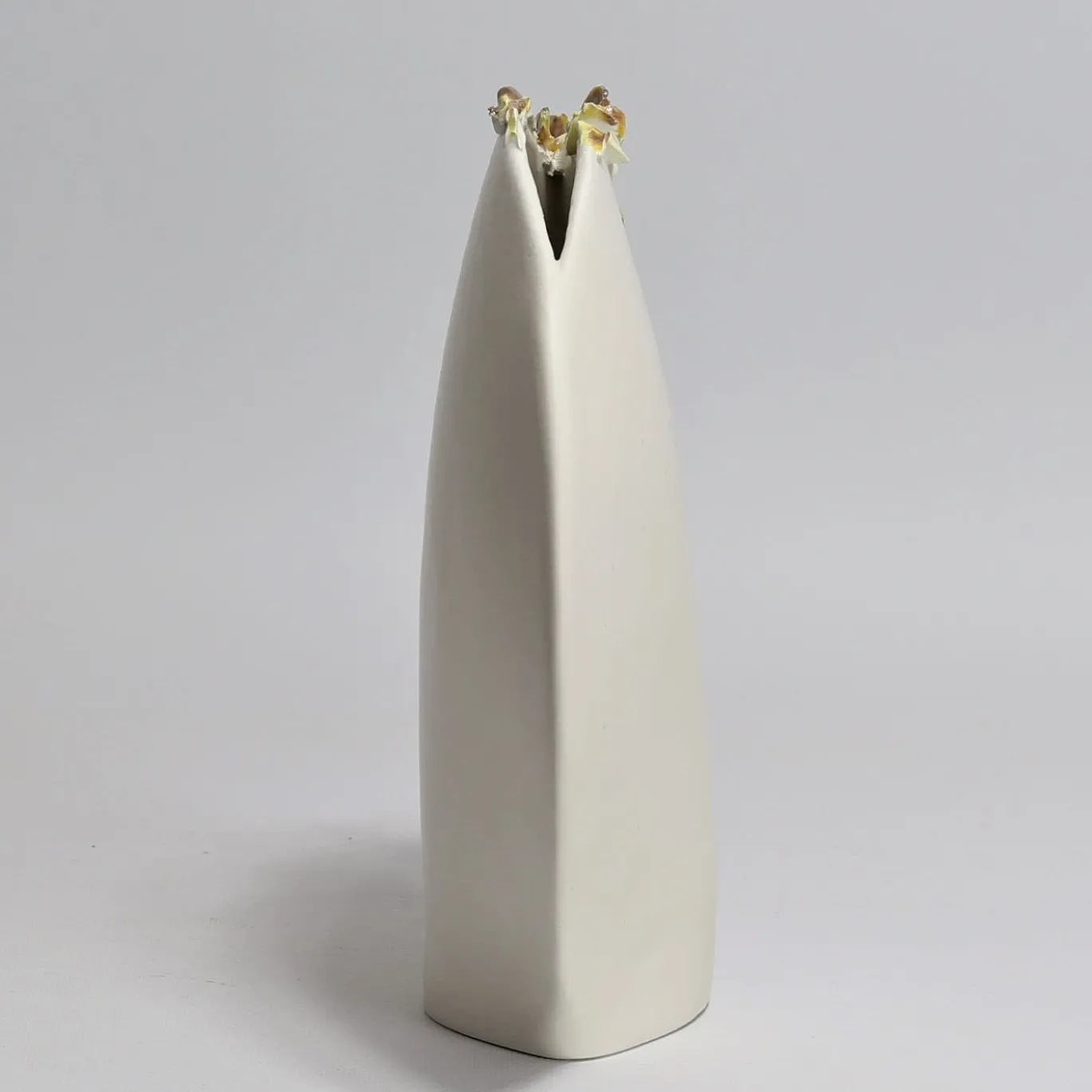 Vaso Luna giallo e bianco