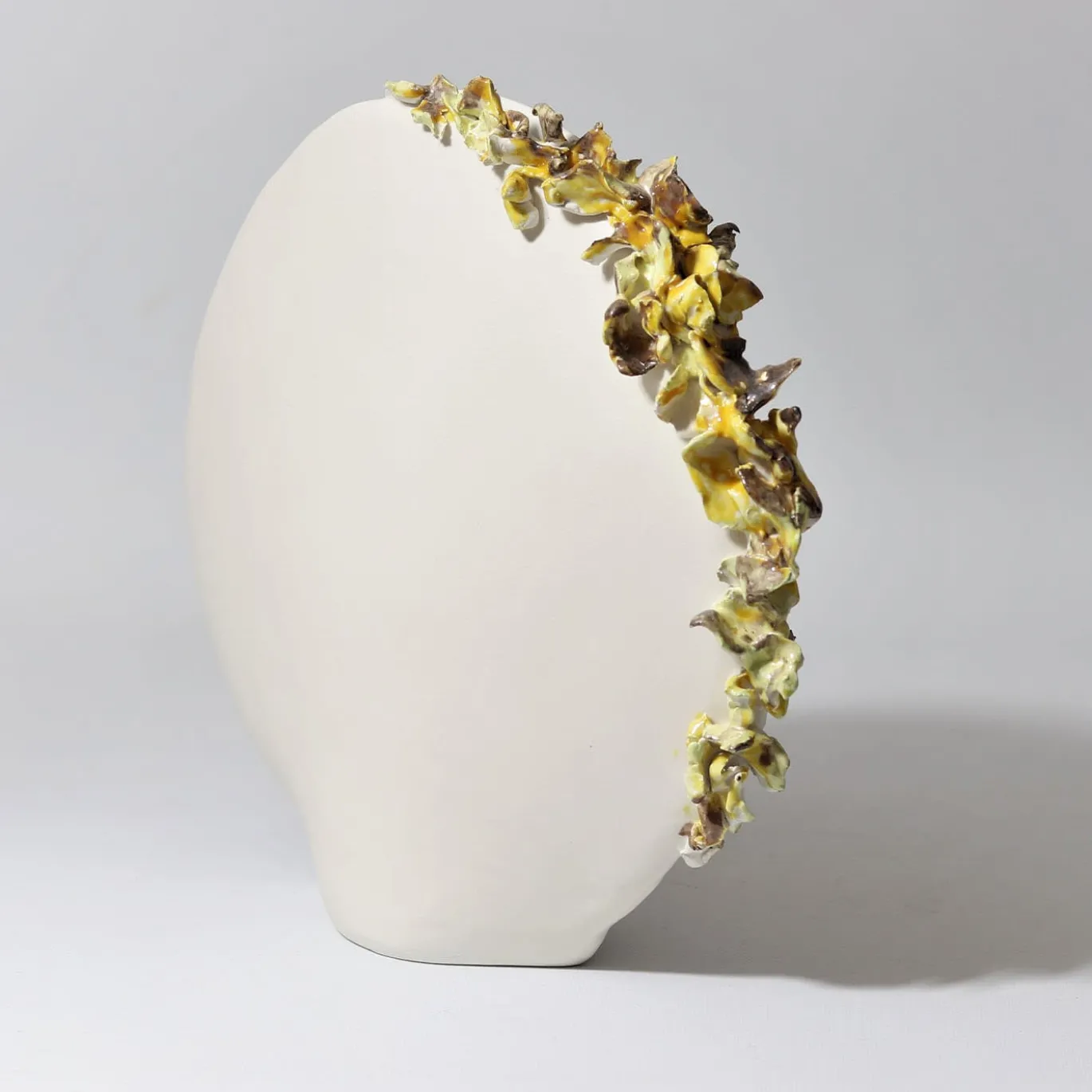 Vaso Luna giallo e bianco