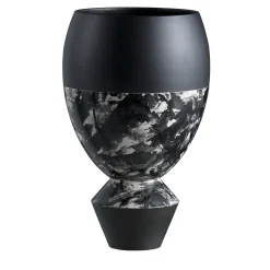 Vaso Mandola in ceramica nera di Jean-Christophe Clair