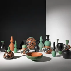 Vaso Médon nero opaco