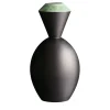 Vaso Médon nero opaco di Jean-Christophe Clair