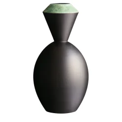 Vaso Médon nero opaco di Jean-Christophe Clair