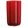 Vaso medio Bosco a balze rosse di Carlo Moretti