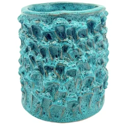 Vaso Medio in Ceramica Onda Blu Biscay Bay e Blu Marino