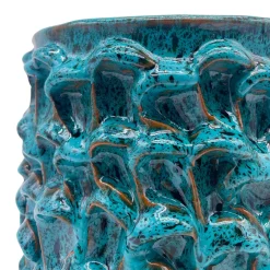 Vaso Medio in Ceramica Onda Blu Biscay Bay e Blu Marino