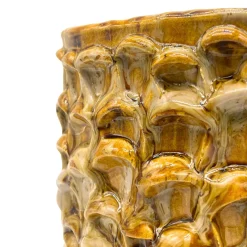 Vaso Medio in Ceramica Onda Crème Caramel