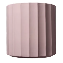 Vaso medio in ceramica rosa Column di Objects Of Common Interest