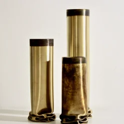 Vaso medio in ottone caldo