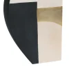 Vaso medio Pacay astratto con foglia d'oro