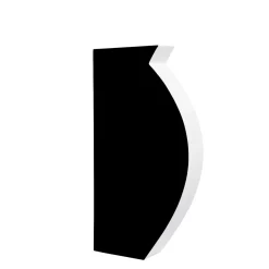 Vaso medio Pacay bianco e nero