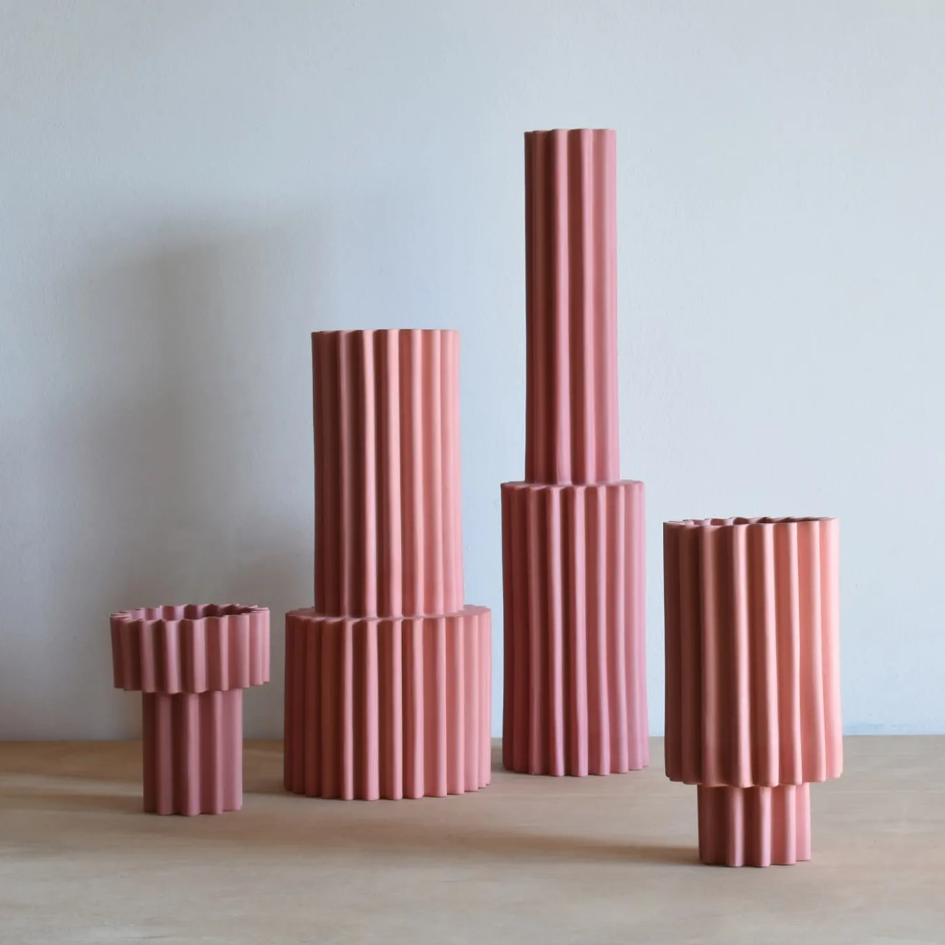 Vaso medio rosa Bottiglia