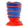 Vaso medio rosso e blu Pompitu II di Gaetano Pesce