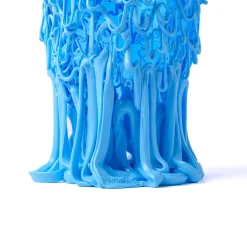 Vaso Medusa grande in resina azzurra di Gaetano Pesce